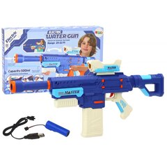 Įkraunamas vandens šautuvas Lean Toys, M416, mėlynas, 500ml цена и информация | Игрушки для песка, воды, пляжа | pigu.lt