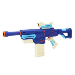 Įkraunamas vandens šautuvas Lean Toys, M416, mėlynas, 500ml kaina ir informacija | Vandens, smėlio ir paplūdimio žaislai | pigu.lt