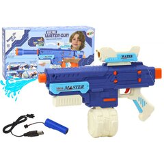 Įkraunamas vandens šautuvas Lean Toys, M416, mėlynas, 650ml цена и информация | Игрушки для песка, воды, пляжа | pigu.lt