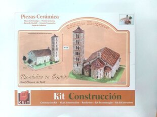Surenkamas keraminio pastato modelis Cuit San Climent de Taüll bažnyčia (Lleida, Spain), 1/80, 3.625 kaina ir informacija | Konstruktoriai ir kaladėlės | pigu.lt