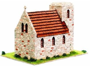 CUIT - Комплект cборная керамическая модель здания - Старый церковный коттедж, 1/87, 3.523 цена и информация | Конструкторы и кубики | pigu.lt
