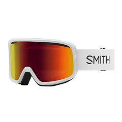 Slidinėjimo akiniai Smith Frontier white Red Sol-X Mirror, balti kaina ir informacija | Slidinėjimo akiniai | pigu.lt