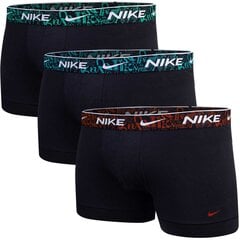 Trumpikės vyrams Nike 86672, juodos, 3 vnt. цена и информация | Трусы | pigu.lt
