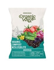 Universalus organinis kompostas su perlitu Organic Way, 12L цена и информация | Грунт, земля, торф, компост | pigu.lt