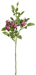 Dirbtinė smulkiažiedžių rožių šaka, 73cm kaina ir informacija | Dirbtinės gėlės | pigu.lt