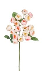 Dirbtinė smulkiažiedžių rožių šaka, 46cm kaina ir informacija | Dirbtinės gėlės | pigu.lt