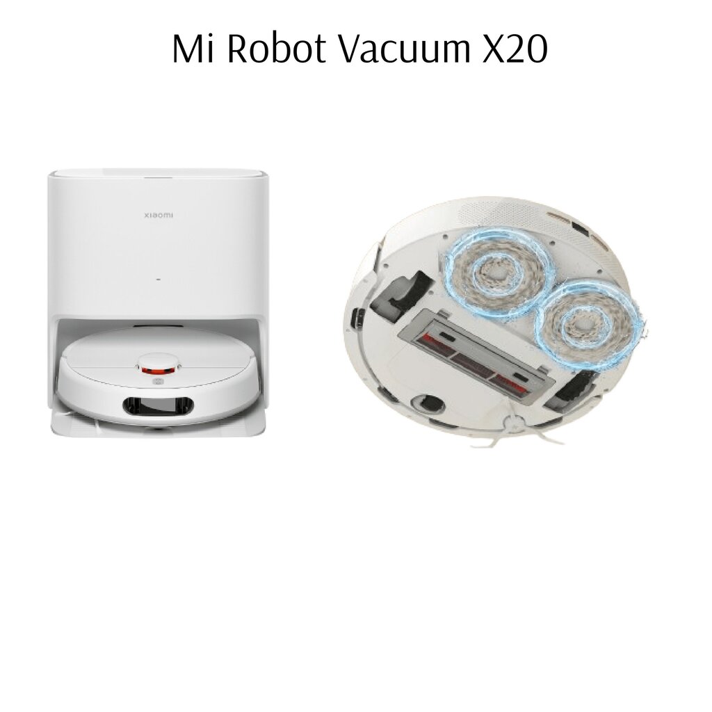 Xiaomi Mi Robot Vacuum Mop Pro / Mop 2 Lite/ Mop 2 Pro / S10 / S10T / T12 / X20, 4 vnt. kaina ir informacija | Dulkių siurblių priedai | pigu.lt