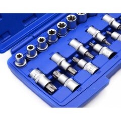 Головки и биты Torx 1/2" 19 шт. цена и информация | Механические инструменты | pigu.lt