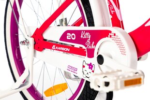 Велосипед Kitty Karbon, белый/розовый цена и информация | Велосипеды | pigu.lt