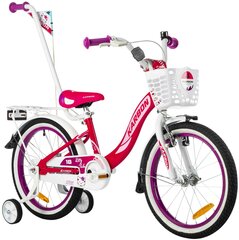 Велосипед Kitty Karbon, белый/розовый цена и информация | Велосипеды | pigu.lt