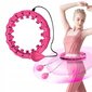 Gimnastikos lankas Hula Hoop, 50-120 cm, rožinis цена и информация | Gimnastikos lankai ir lazdos | pigu.lt