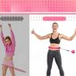 Gimnastikos lankas Hula Hoop, 50-120 cm, rožinis цена и информация | Gimnastikos lankai ir lazdos | pigu.lt