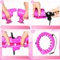 Gimnastikos lankas Hula Hoop, 50-120 cm, rožinis kaina ir informacija | Gimnastikos lankai ir lazdos | pigu.lt