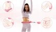 Gimnastikos lankas Hula Hoop, 45-115 cm, rožinis цена и информация | Gimnastikos lankai ir lazdos | pigu.lt