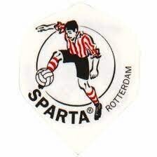 Sparneliai McKicks Poly Voetbal Sparta Rotterdam, balti kaina ir informacija | Smiginis | pigu.lt
