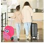 2 viename vaikiškas lagaminas ir paspirtukas su LED ratukais Costway, pelėda kaina ir informacija | Lagaminai, kelioniniai krepšiai | pigu.lt