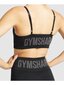 Sportinė liemenėlė moterims GymShark 169165629482641251, juoda цена и информация | Sportinė apranga moterims | pigu.lt