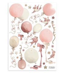 Vaikiškas interjero lipdukas Rožiniai balionai kaina ir informacija | Interjero lipdukai | pigu.lt