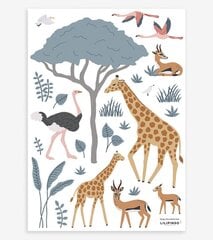 Vaikiškas interjero lipdukas Žirafos, gazelės, flamingai цена и информация | Интерьерные наклейки | pigu.lt