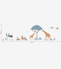 Vaikiškas interjero lipdukas Žirafos, gazelės, flamingai цена и информация | Интерьерные наклейки | pigu.lt