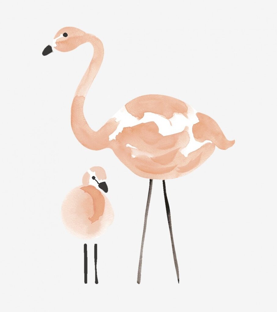 Vaikiškas interjero lipdukas Flamingas kaina ir informacija | Interjero lipdukai | pigu.lt