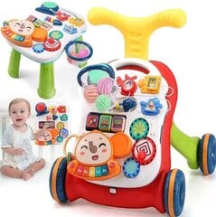 Музыкальная толкатель - столик для малышей MalPlay 5в1 цена и информация | Игрушки для малышей | pigu.lt