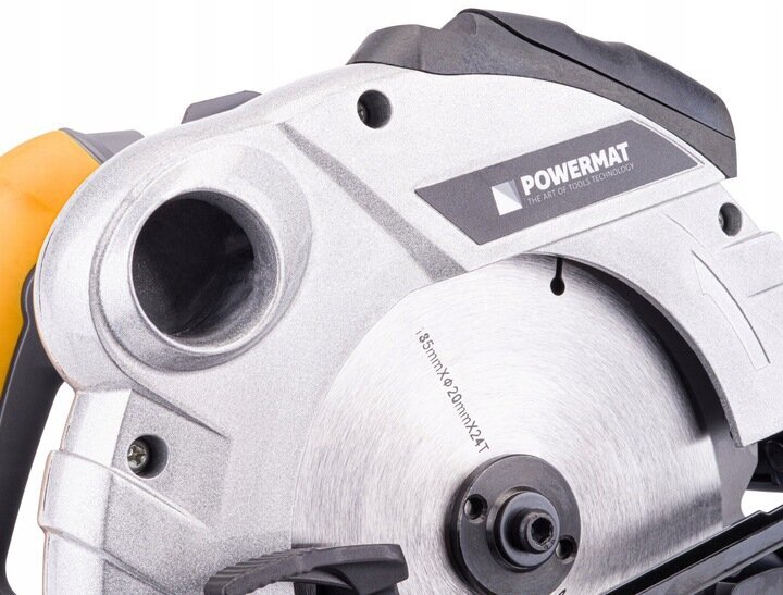 Rankinis diskinis pjūklas Powermat PM-RPT-2250M, 2250W, 185 mm kaina ir informacija | Pjūklai, pjovimo staklės | pigu.lt