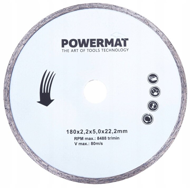 Plytelių pjovimo staklės Powermat PM-PDG-1800, 1800W, 600mm цена и информация | Pjūklai, pjovimo staklės | pigu.lt