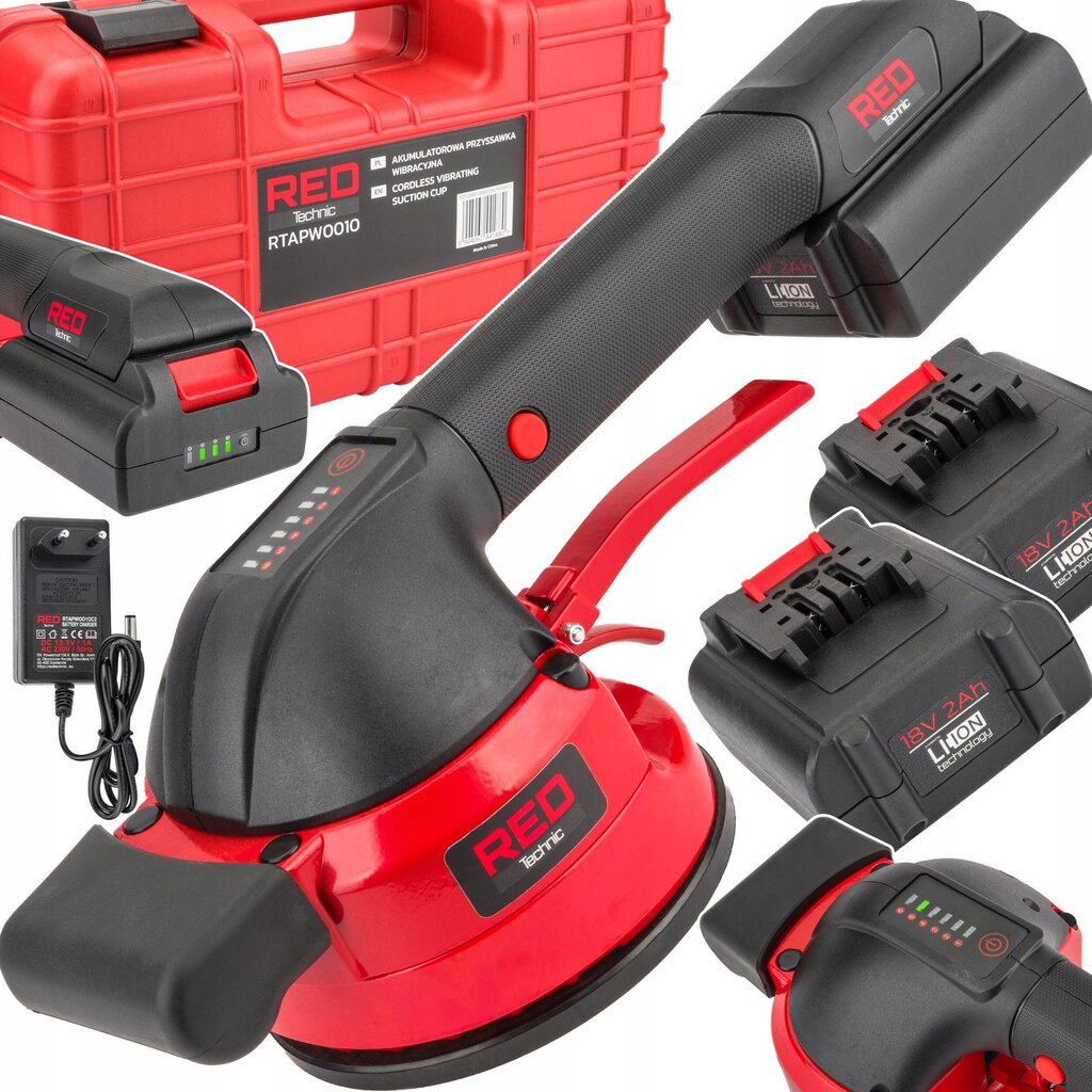 Plytelių lyginimo vibruojantis siurbtukas Red Technic RTAPW0010, 600W kaina ir informacija | Mechaniniai įrankiai | pigu.lt