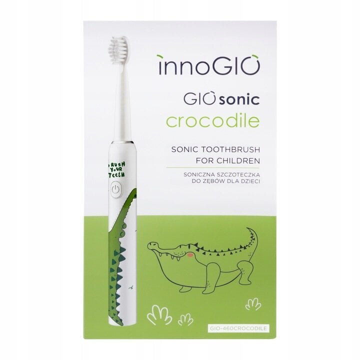 InnoGio GIOsonic Crocodile kaina ir informacija | Elektriniai dantų šepetėliai | pigu.lt