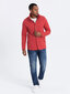 Bluzonas vyrams Ombre Clothing 0171 124744-7, raudonas цена и информация | Džemperiai vyrams | pigu.lt