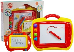 Magnetinės piešimo lentos su priedais Lean Toys, 2 d. kaina ir informacija | Lavinamieji žaislai | pigu.lt