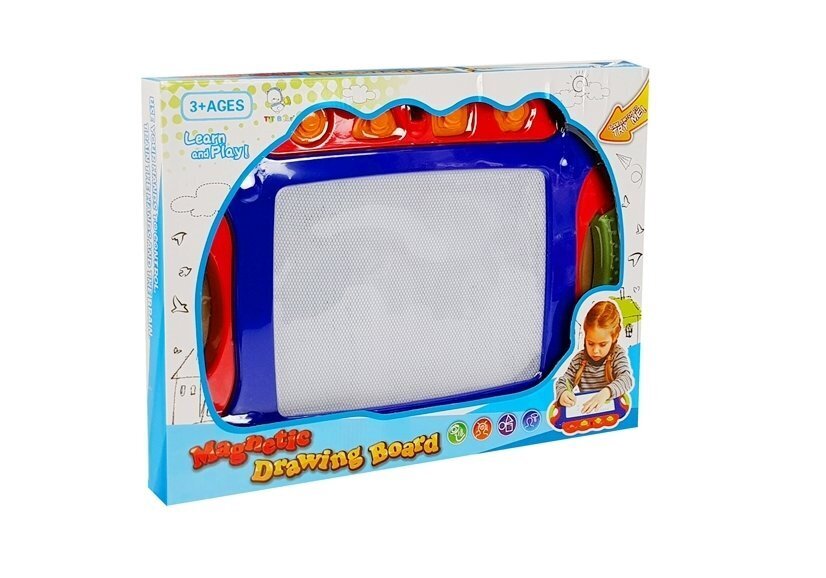 Magnetinė piešimo lenta su rašikliu Lean Toys kaina ir informacija | Lavinamieji žaislai | pigu.lt