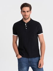 Marškinėliai vyrams Ombre Clothing 0156 124593-7, juodi цена и информация | Мужские футболки | pigu.lt