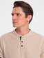 Marškinėliai vyrams Ombre Clothing 0156 124588-7, smėlio spalvos kaina ir informacija | Vyriški marškinėliai | pigu.lt
