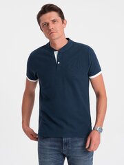 Marškinėliai vyrams Ombre Clothing 0156 124587-7, mėlyni kaina ir informacija | Vyriški marškinėliai | pigu.lt