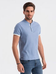 Marškinėliai vyrams Ombre Clothing 0156 124586-7, mėlyni kaina ir informacija | Vyriški marškinėliai | pigu.lt