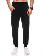 Kelnės vyrams Edoti 124504-7, juodos цена и информация | Мужские брюки | pigu.lt