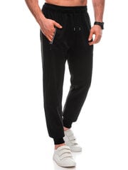Kelnės vyrams Edoti 124499-7, juodos цена и информация | Мужские брюки | pigu.lt