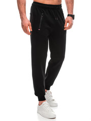 Kelnės vyrams Edoti 124498-7, juodos цена и информация | Мужские брюки | pigu.lt