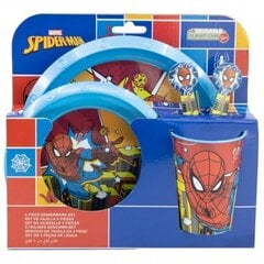 Spiderman vaikiškų indų rinkinys, 5 dalių kaina ir informacija | Indai, lėkštės, pietų servizai | pigu.lt
