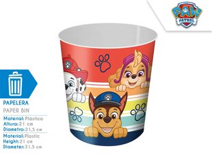 Paw Patrol šiukšliadėžė, 1 vnt. цена и информация | Мусорные баки | pigu.lt