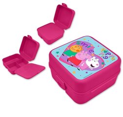 Lunchbox with compartments Peppa Pig PP09062 KiDS Licensing цена и информация | Посуда для хранения еды | pigu.lt