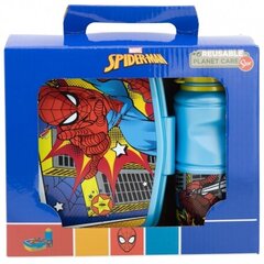 Spiderman priešpiečių dėžutės gertuvės rinkinys, 23x7.5 cm kaina ir informacija | Maisto saugojimo  indai | pigu.lt