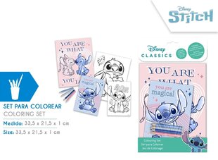 Spalvinimo knygelių rinkinys Disney Stitch kaina ir informacija | Spalvinimo knygelės | pigu.lt