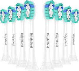 Насадка для электрической зубной щетки BrightDeal Philips Sonicare, 8 шт. цена и информация | Насадки для электрических зубных щеток | pigu.lt