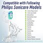 BrightDeal Philips Sonicare, 8 vnt kaina ir informacija | Elektrinių dantų šepetėlių antgaliai | pigu.lt