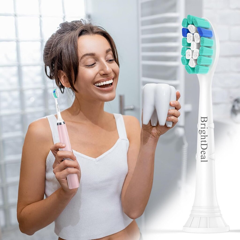 BrightDeal Philips Sonicare, 8 vnt kaina ir informacija | Elektrinių dantų šepetėlių antgaliai | pigu.lt