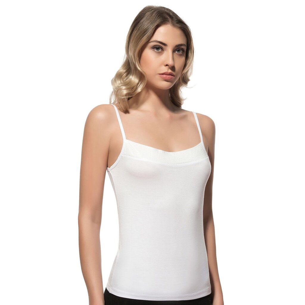 Apatiniai marškinėliai moterims Ozkan 2102, balti kaina ir informacija | Apatiniai marškinėliai moterims | pigu.lt