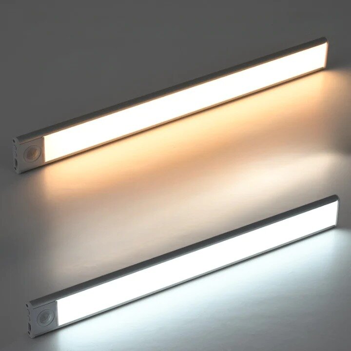 LED šviestuvas su judesio davikliu 40 cm - juodos spalvos kaina ir informacija | LED juostos | pigu.lt